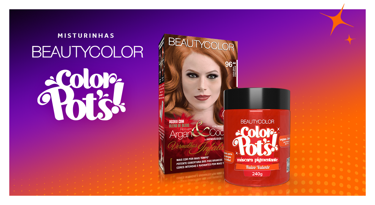 4 Color Pot’s! para potencializar cabelos ruivos