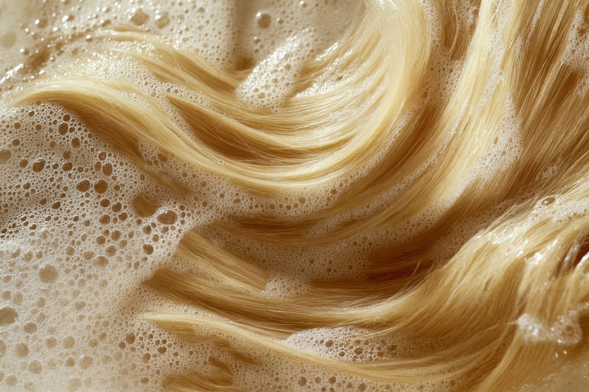 Como lavar os cabelos loiros